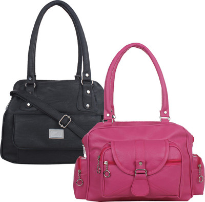 

Element Cart Messenger Bag(Pink, Black), Black;pink