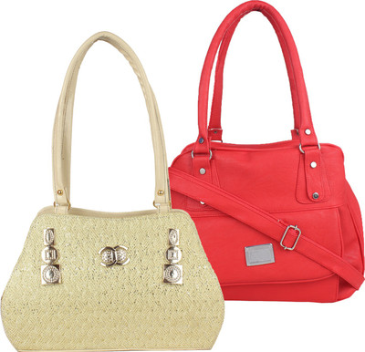 

Element Cart Hand-held Bag(Gold, Red)