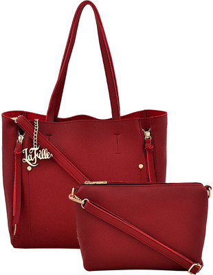 

LaFille Hand-held Bag(Maroon)