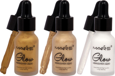 

Mars Face Illuminator Makeup Liquid Highlighter Contour Glow Shimmer Shiny Bronzer Long Lasting Highlighter(Glittering Charm)