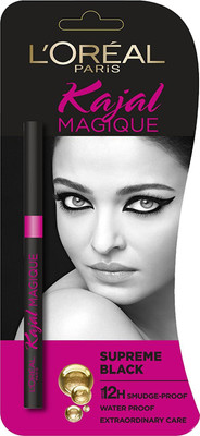 

L'Oreal Paris Supreme Black 12H Smudge Proof Kajal Magique(Black)