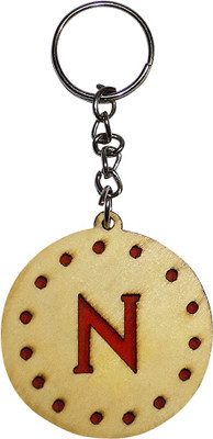 

OMAYA smiley Letter Name keychain Key Chain