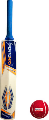 

Sportonixx SHIZUKA Bat Size: 5 (Age Group 10 - 13 Years) + Blaster HEAVY Tennis Cricket ball Combo Cricket Kit