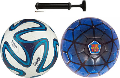 Nice Brazzuka Blue + BCF Blue Cobo Football + Pump Football Kit
