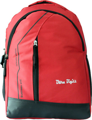 Ultra Digits UD-Red Black Waterproof School Bag(Red, Black, 20 L)