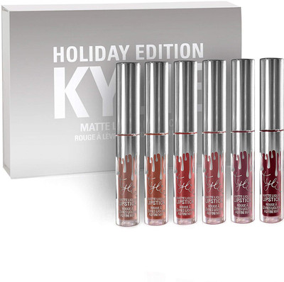 

Kylie Jenner Holiday Collection Limited Edition Mini Kit - Matte Liquid Lipsticks(Multi Colour)