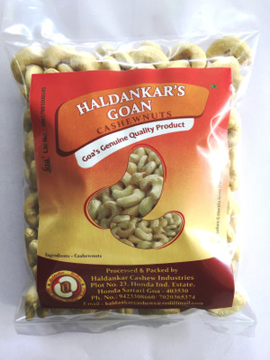 

haldankar Haldankars Goan Cashewnuts W320 Cashews(500 g, Pouch)