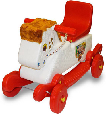 

QUBIFT LATEST SMART KIDS RIDING HORSE (2-IN-ONE)ROCKER CUM RIDE-ON TOY(Multicolor)