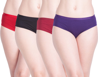 Lyra Women Hipster Multicolor Panty(Pack of 4)