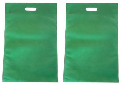 

Handicraft Solid Party Bag(Green, Pack of 2)