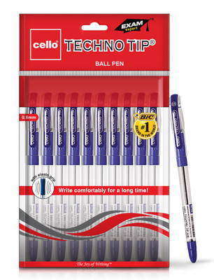 

Cello Technotip Blue Ball Pen(Pack of 10)
