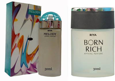 Riya Melody Blue Apparel 30ml Perfume With Born Rich Apparel Perfume - 30 ml(For Men & Women)