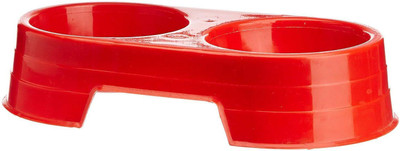 

Foodie Puppies Non-Slip Dog Round Plastic Pet Bowl(450 ml Multicolor)