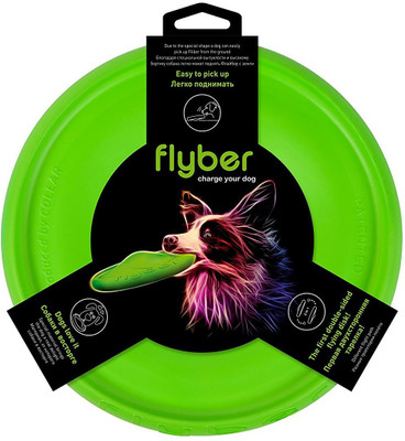 

Collar Flyber Flyer Dog Toy by Collar - Floating Disc Toy 9-inch Rubber Rubber Toy, Training Aid, Soft Toy For Dog