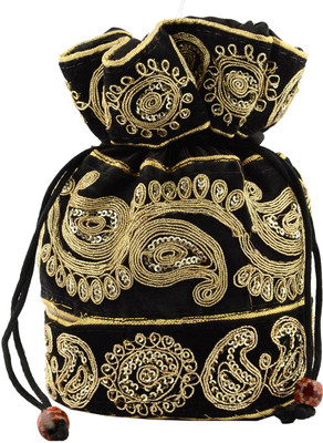 

Shree Fashion Rajasthani Designer cotton Pouches & Potlis Potli(Brown)