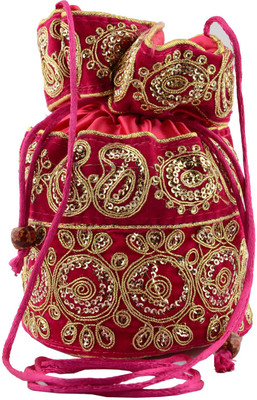 

Shree Fashion Rajasthani Designer cotton Pouches & Potlis Potli(Pink)