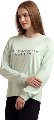 MODA ELEMENTI Round Neck Printed Women Pullover