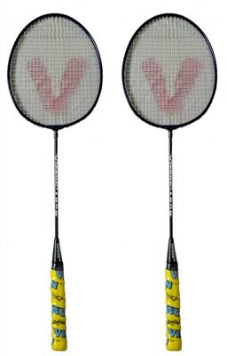 vipson Full size Light Weight Badminton Racquet set of 2 For Kids 10 To 12 Years Multicolor Strung Badminton Racquet