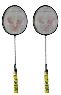 

vipson Full size Light Weight Badminton Racquet set of 2 For Kids 10 To 12 Years Multicolor Strung Badminton Racquet(G5 - 3 Inches, 350 g)