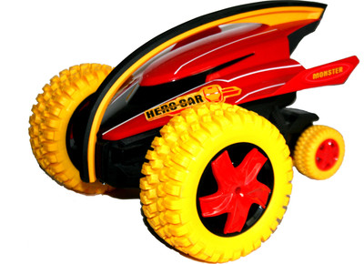 

Adraxx Stunt action Monster Crazy Devil Gyro Car with Strong Bounce Power & Colorful Lights (Red)(Multicolor)