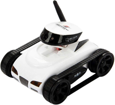

Adraxx i-spy BIG Tank App Controlled Wireless Spy Tank with 0.3 MP Video Camera and 777-270 Wi-Fi(411574_White)(White)