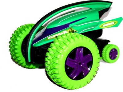 

Adraxx Stunt action Monster Crazy Devil Gyro Car with Strong Bounce Power & Colorful Lights (Green)(Green)