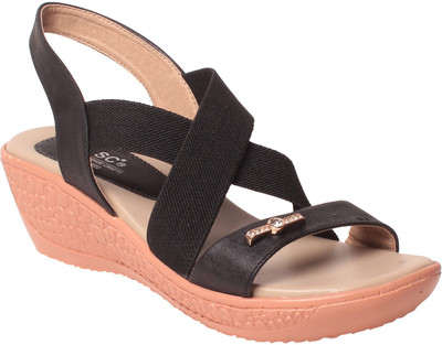 

MSC Women Black Wedges