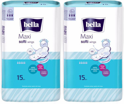 

Bella Maxi Soft Wings Sanitary Pad(Pack of 30)