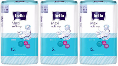 

Bella Maxi Soft Wings Sanitary Pad(Pack of 45)
