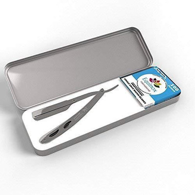 

Equinox Barber Straight Edge Razor with Steel Razor
