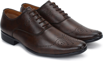 

BUWCH Buwch Formal Brown Shoe For Men Lace Up For Men(Brown