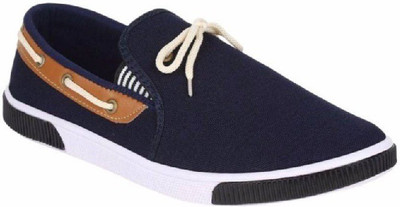 

RIUON CASUAL BROWN BLUE Boat Shoes For Men(Brown, Blue