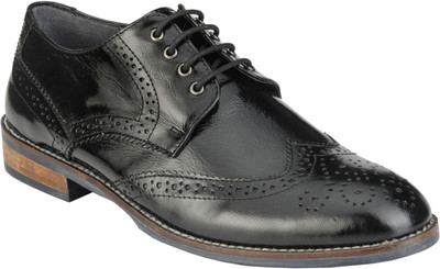

Delize Genuine Leather Oxfort Shoes Lace Up For Men(Black