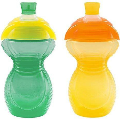 

Munchkin Click Lock Bite Proof Sippy Cup, Green/Yellow,(Green/Yellow)