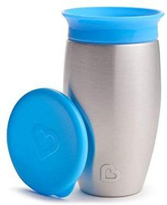 

Munchkin Miracle Stainless Steel 360 Sippy Cup, Blue,(Blue)
