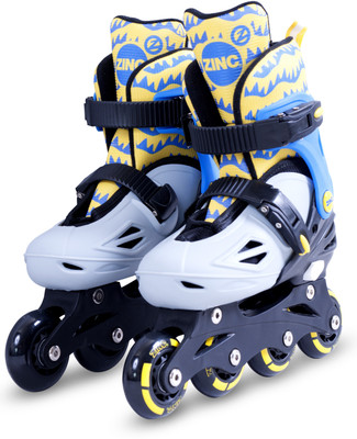 

Zinc Adjustable In-line Skates - Size 13-3 UK(Blue)