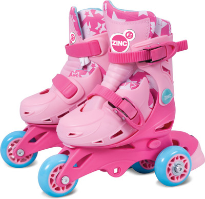 

Zinc Adjustable In-line Skates - Size 9-12 UK(Pink)