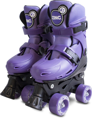 

Zinc Adjustable Quad Roller Skates - Size 13-3 UK(Purple)