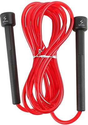 

Spinway Freestyle Jump Rope With Comfortable, Lightweight Handles Beaded Skipping Rope(Red, Length: 5 cm)