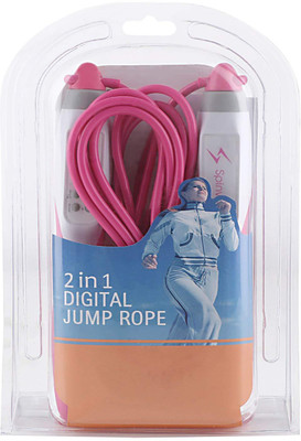 

Spinway Digital Speed Rope With Digital Display, Portable & Easy To Carry Digital Cordless Skipping Rope(Pink, Length: 4 cm)