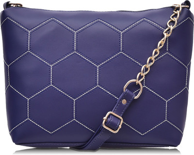 

Fristo Women Formal Blue PU Sling Bag