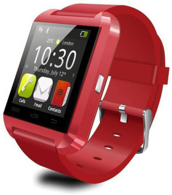 

SHOPZIE U8 Smart Watch Red Smartwatch(Red Strap universal)