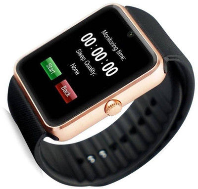 

SEGGO Bluetooth GT08 Brown Wrist watch Compatible For 4G Hanset Smartphones Brown Smartwatch(Black Strap Medium)