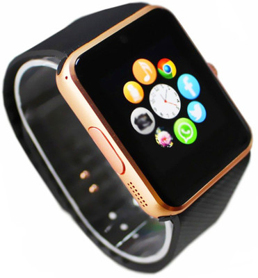 

SEGGO Bluetooth GT08 Brown Wrist watch Compatible For All New Smart Handset Brown Smartwatch(Black Strap Medium)