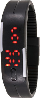 

TITOS Led Sports Watches Men Women Children Electronic LED Morning Running Watch - For Boys & Girls Smartwatch(Black Strap S.M.L.XL)
