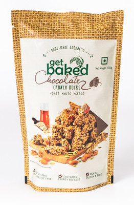 Get Baked Chocolate Crunch Rocks Oat Granola Healthy Snack, 100gms(100 g)
