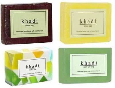 

Khadi Natural Khadi Set of 4 Soaps(125 g, Pack of 4)