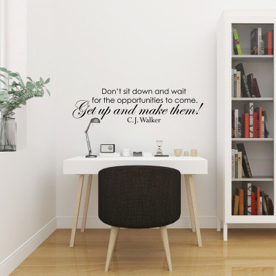 marvellous 70 cm m_dontsitdownandwait Self Adhesive Sticker(Pack of 1)