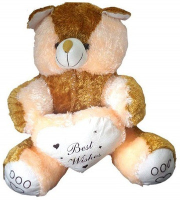 

ZOONIO Cream & Brown Color teddy Bear 55 cm - 40 cm(Black)