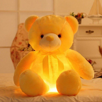 

ZOONIO yellow Color teddy Bear with Lighting & Music 45 Cm - 70 cm(Black)